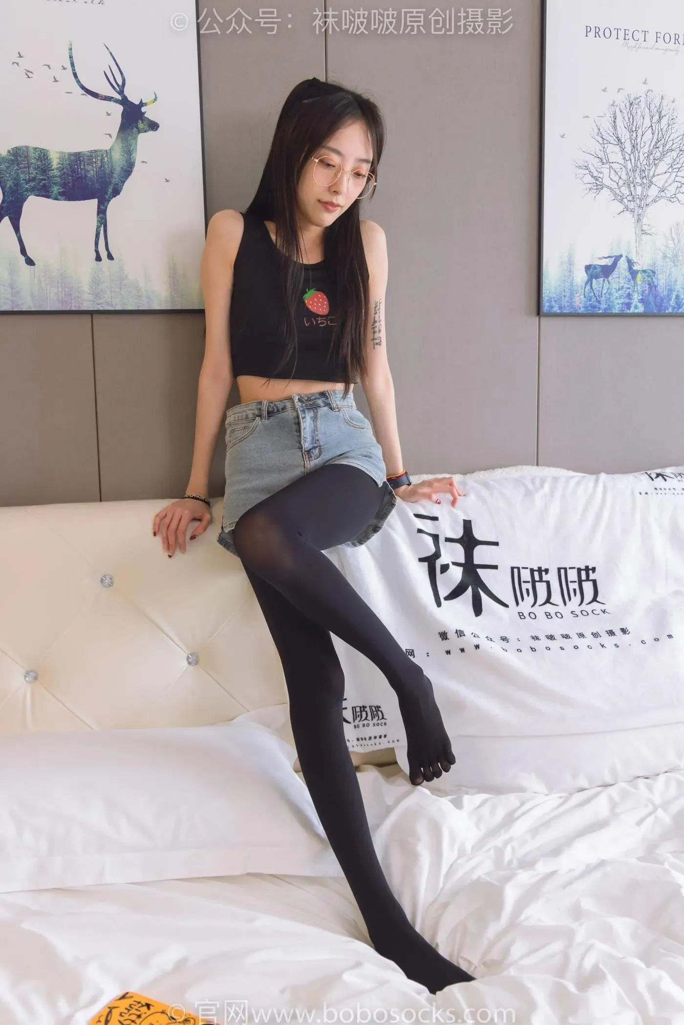 [BoBoSocks袜啵啵]NO.192 稚予-高跟鞋、黑色五指袜 [139P]插图1